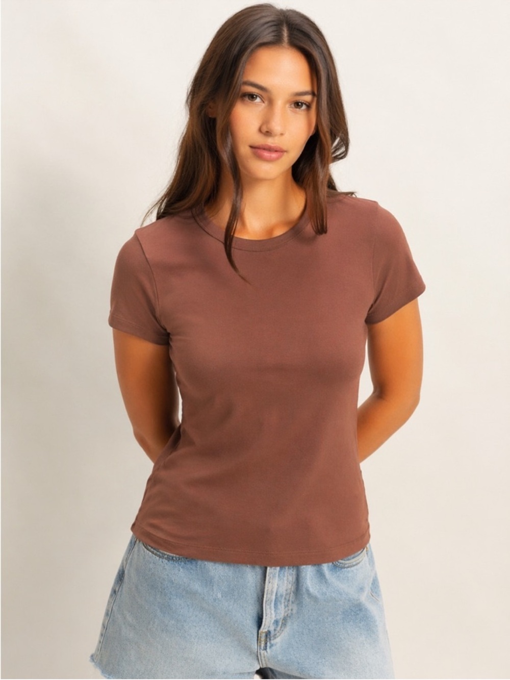 Double Zero Chocolate Brown Short Sleeve Tee